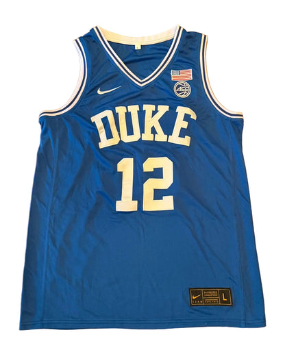 Cameron Boozer Signed Autographed Duke Blue Devils Jersey JSA COA