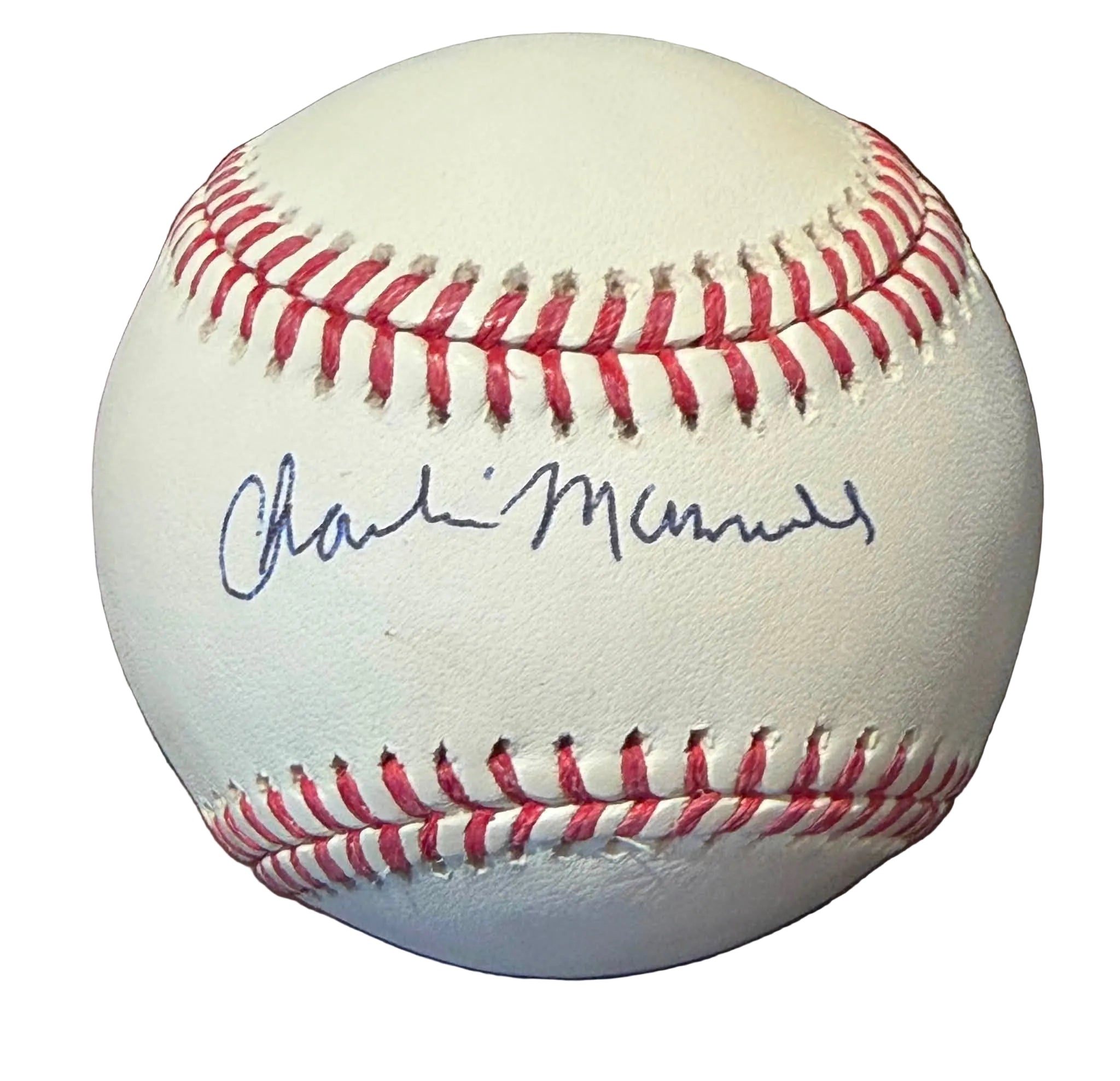 Charlie Manuel Autographed Official MLB Baseball JSA COA Phillies