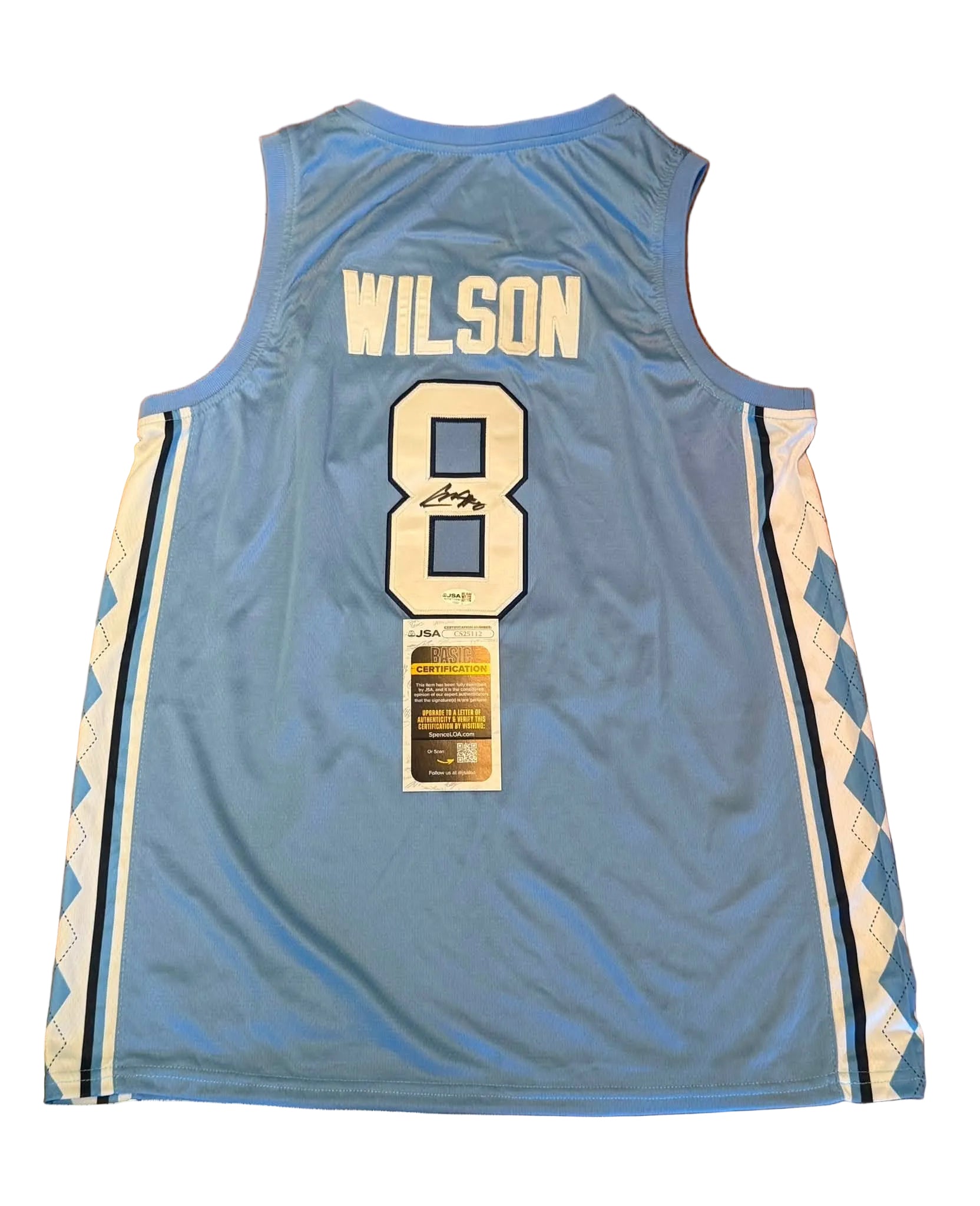 Caleb Wilson Signed Autographed North Carolina Tar Heels Jersey JSA COA UNC