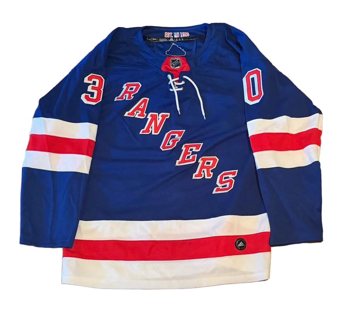 Henrik Lundqvist Signed Autographed New York Rangers Jersey JSA COA