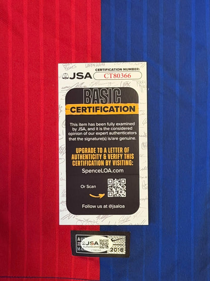 Robert Lewandowski Autographed FC Barcelona Jersey JSA COA