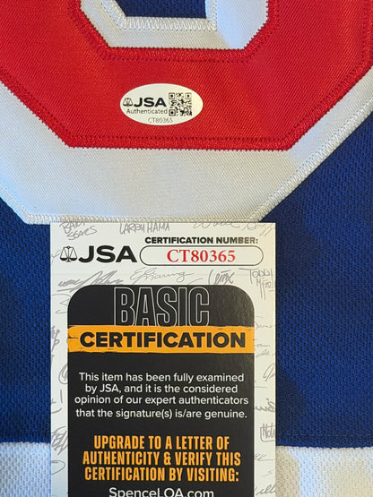 Henrik Lundqvist Signed Autographed New York Rangers Jersey JSA COA