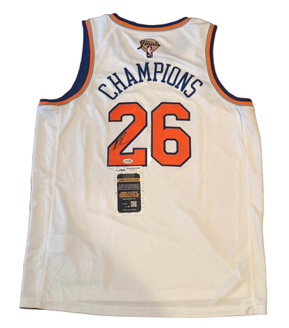 Karl-Anthony Towns Autographed New York Knicks 26 Champions Jersey JSA COA RARE