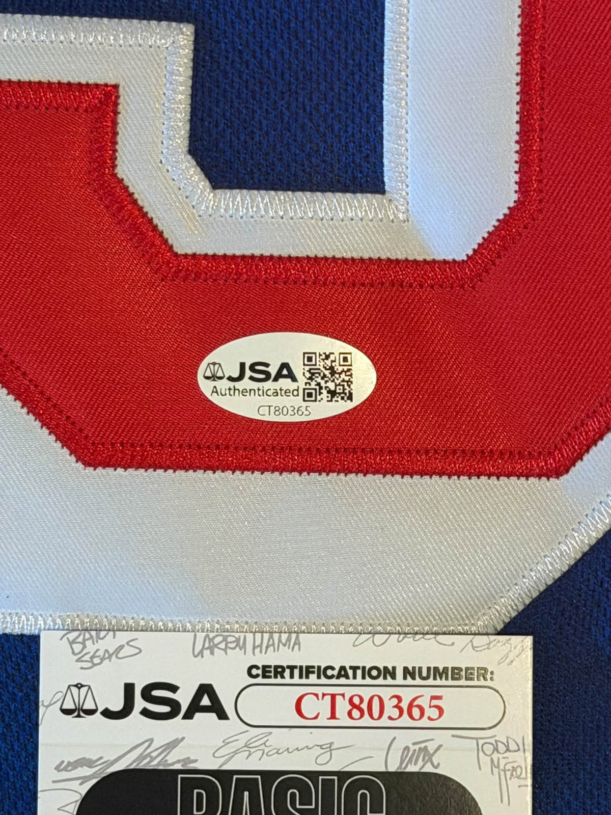 Henrik Lundqvist Signed Autographed New York Rangers Jersey JSA COA