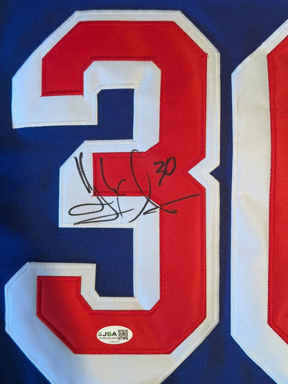 Henrik Lundqvist Signed Autographed New York Rangers Jersey JSA COA