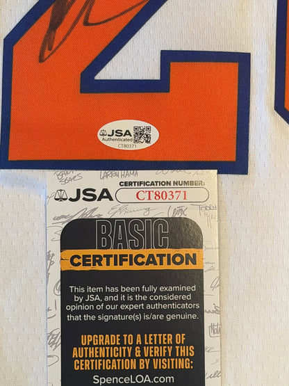 Karl-Anthony Towns Autographed New York Knicks 26 Champions Jersey JSA COA RARE
