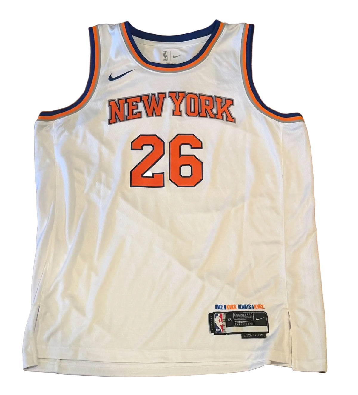 Karl-Anthony Towns Autographed New York Knicks 26 Champions Jersey JSA COA RARE