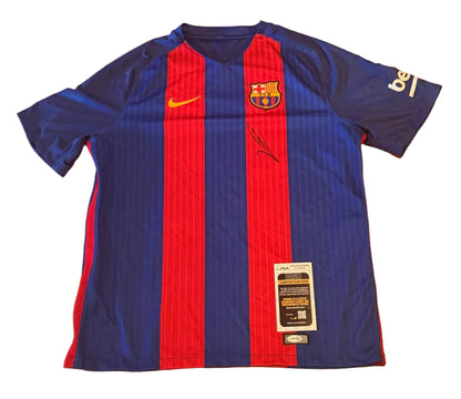 Robert Lewandowski Autographed FC Barcelona Jersey JSA COA