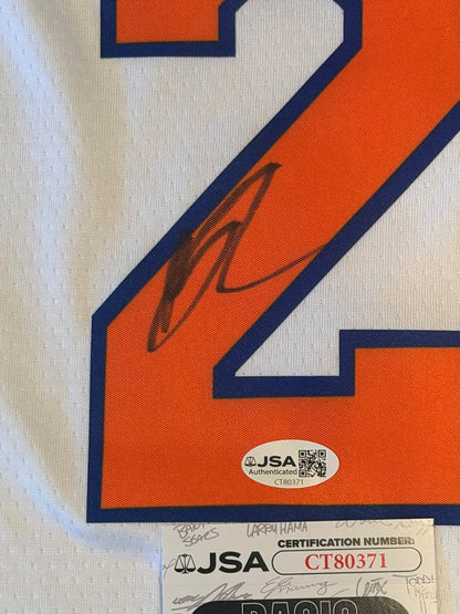 Karl-Anthony Towns Autographed New York Knicks 26 Champions Jersey JSA COA RARE