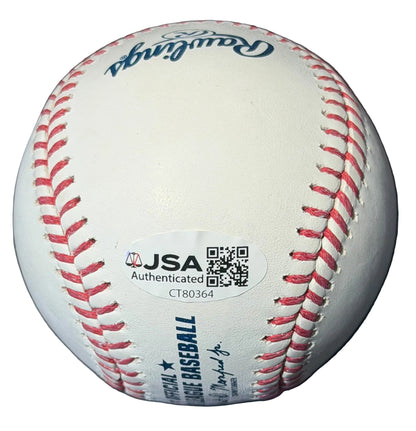 Buster Posey Autographed Hall of Fame MLB Baseball JSA COA Giants