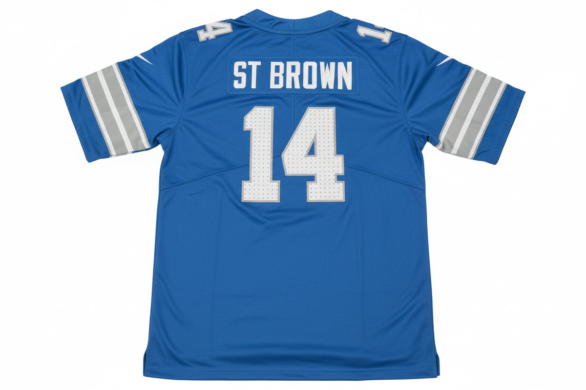 Amon-Ra St. Brown Detroit Lions Home Jersey Size L