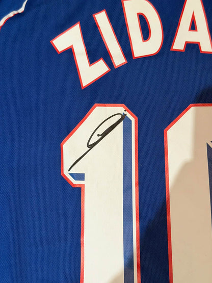 Zinedine Zidane Autographed 1998 France World Cup Jersey BAS
