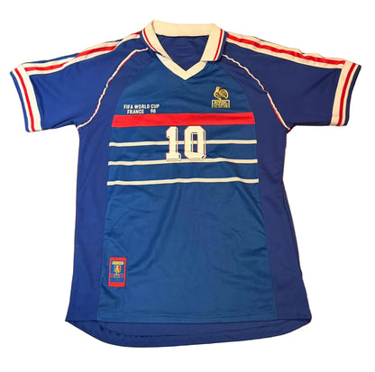 Zinedine Zidane Autographed 1998 France World Cup Jersey BAS
