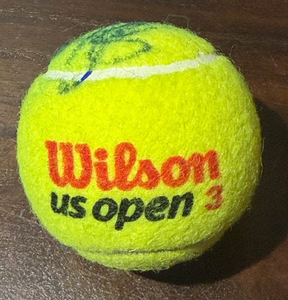 Roger Federer Autographed US Open Wilson Tennis Ball JSA COA