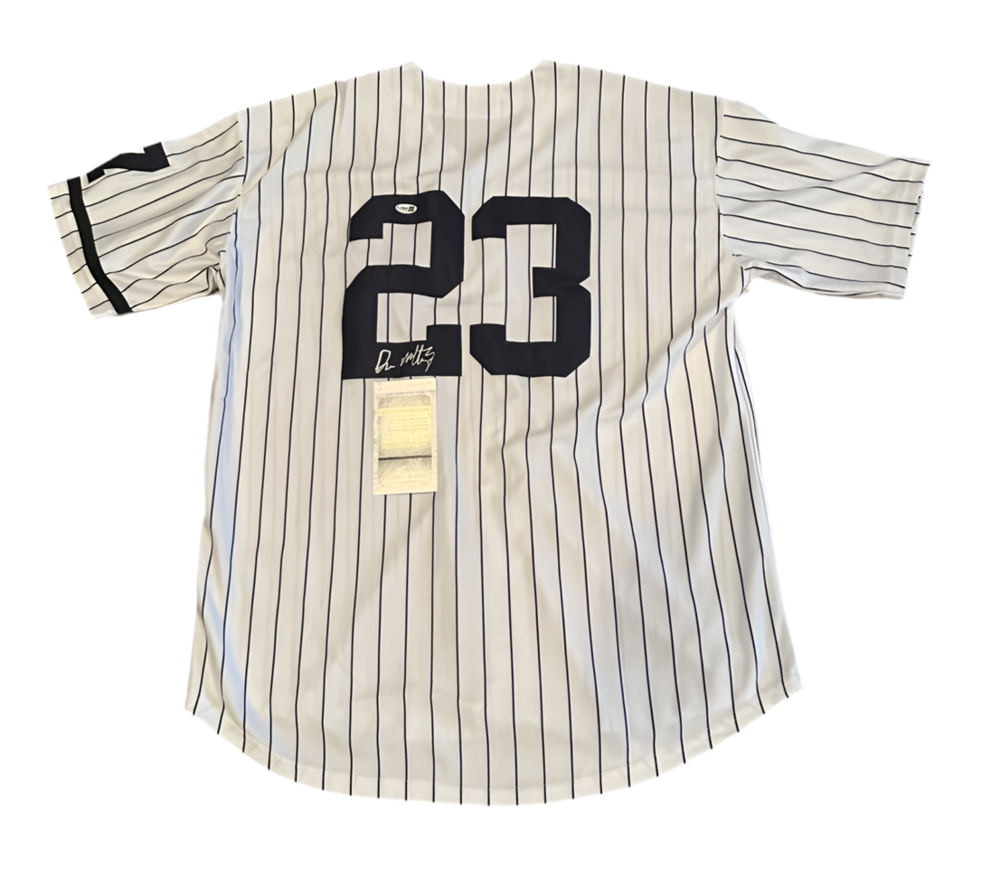 Don Mattingly Autographed New York Yankees Jersey JSA COA-Right Off The Field