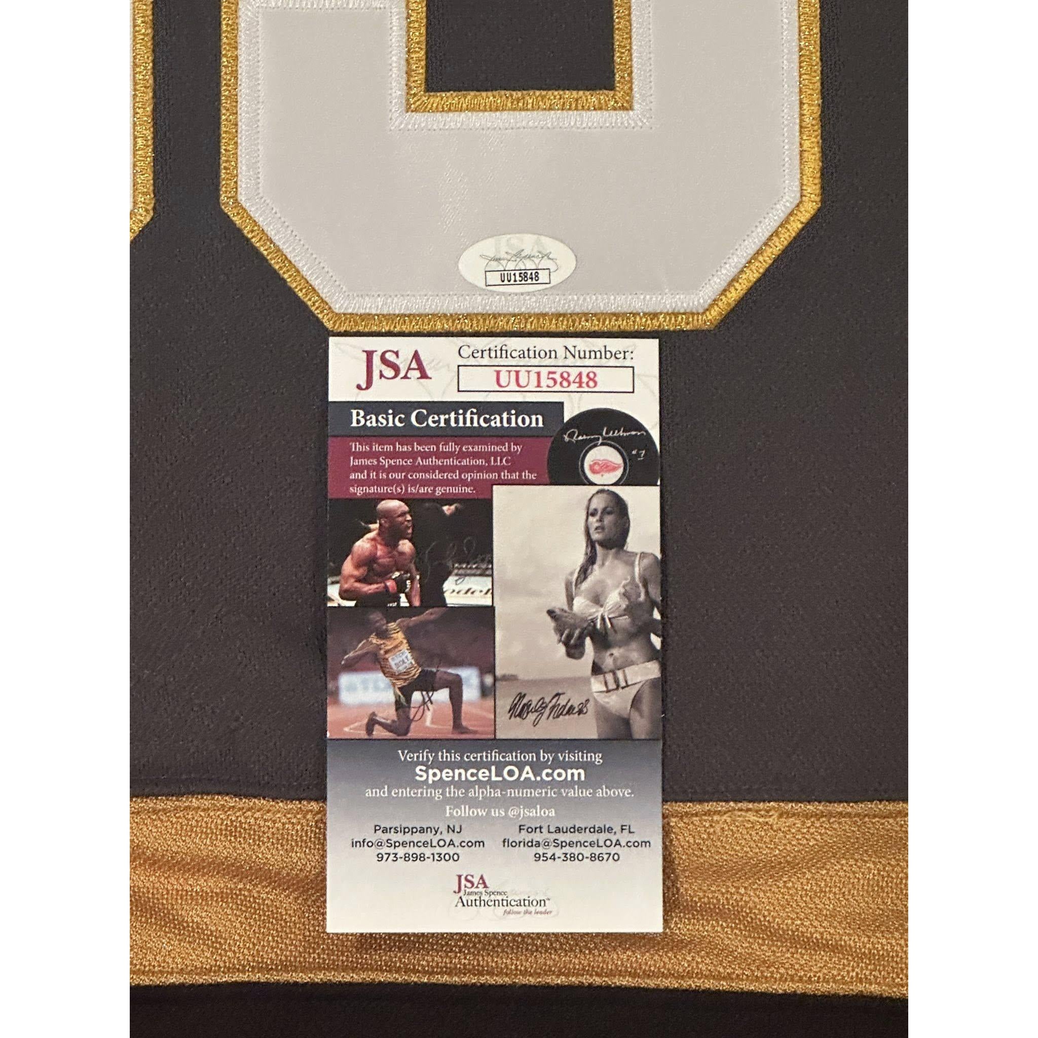 Adin Hill Vegas Golden Knights Autographed Jersey JSA COA-Right Off The Field