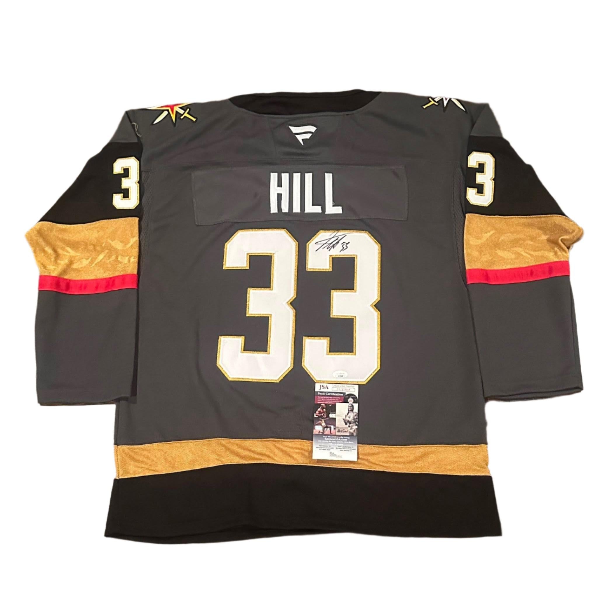 Adin Hill Vegas Golden Knights Autographed Jersey JSA COA-Right Off The Field