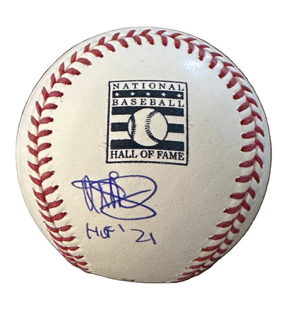 Al Michaels Autographed Hall of Fame MLB Baseball “HOF 21” Inscription JSA COA-Right Off The Field