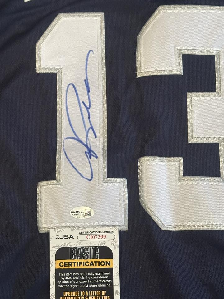 Alex Rodriguez Autographed 2008 MLB All Star Game Jersey JSA COA-Right Off The Field