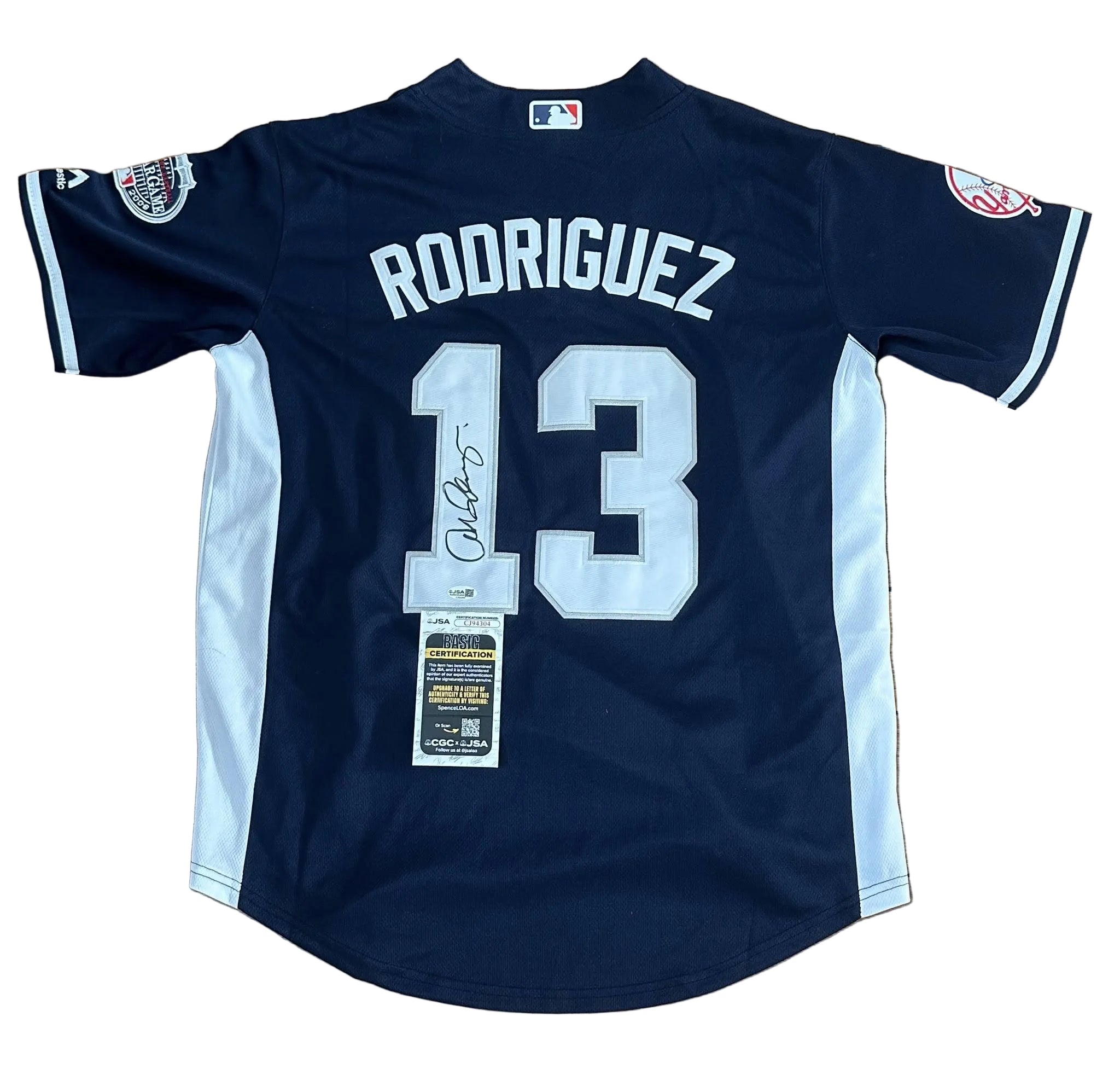 Alex Rodriguez Autographed 2008 MLB All Star Game Jersey JSA COA-Right Off The Field
