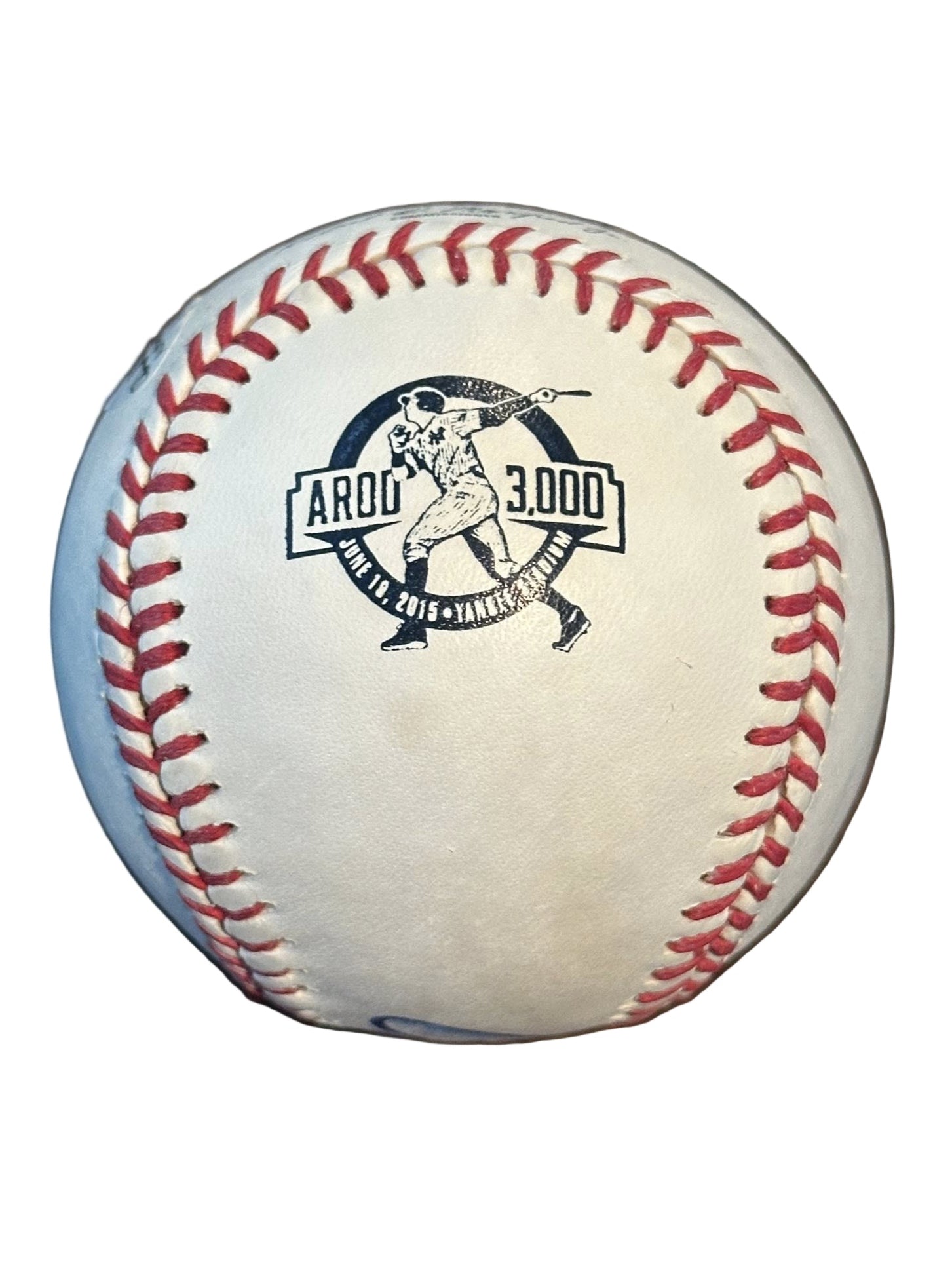 Alex Rodriguez Autographed 3,000th Hit Logo Baseball JSA COA READ-Right Off The Field