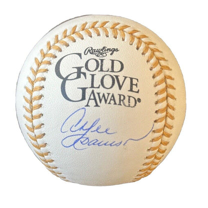 Andre Dawson Autographed Gold Glove Award Logo Baseball JSA COA-Baseball-Right Off The Field