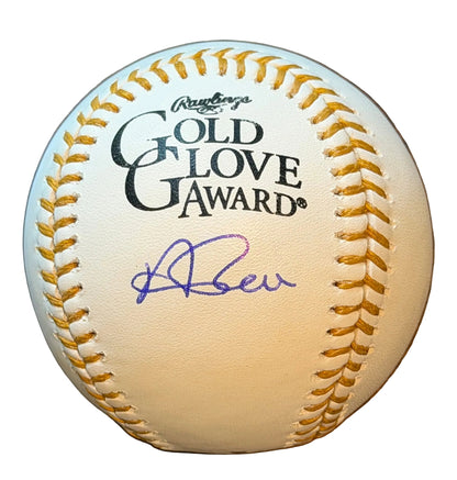 Andrew Benintendi Autographed Gold Glove Award Baseball Chicago White Sox-Right Off The Field