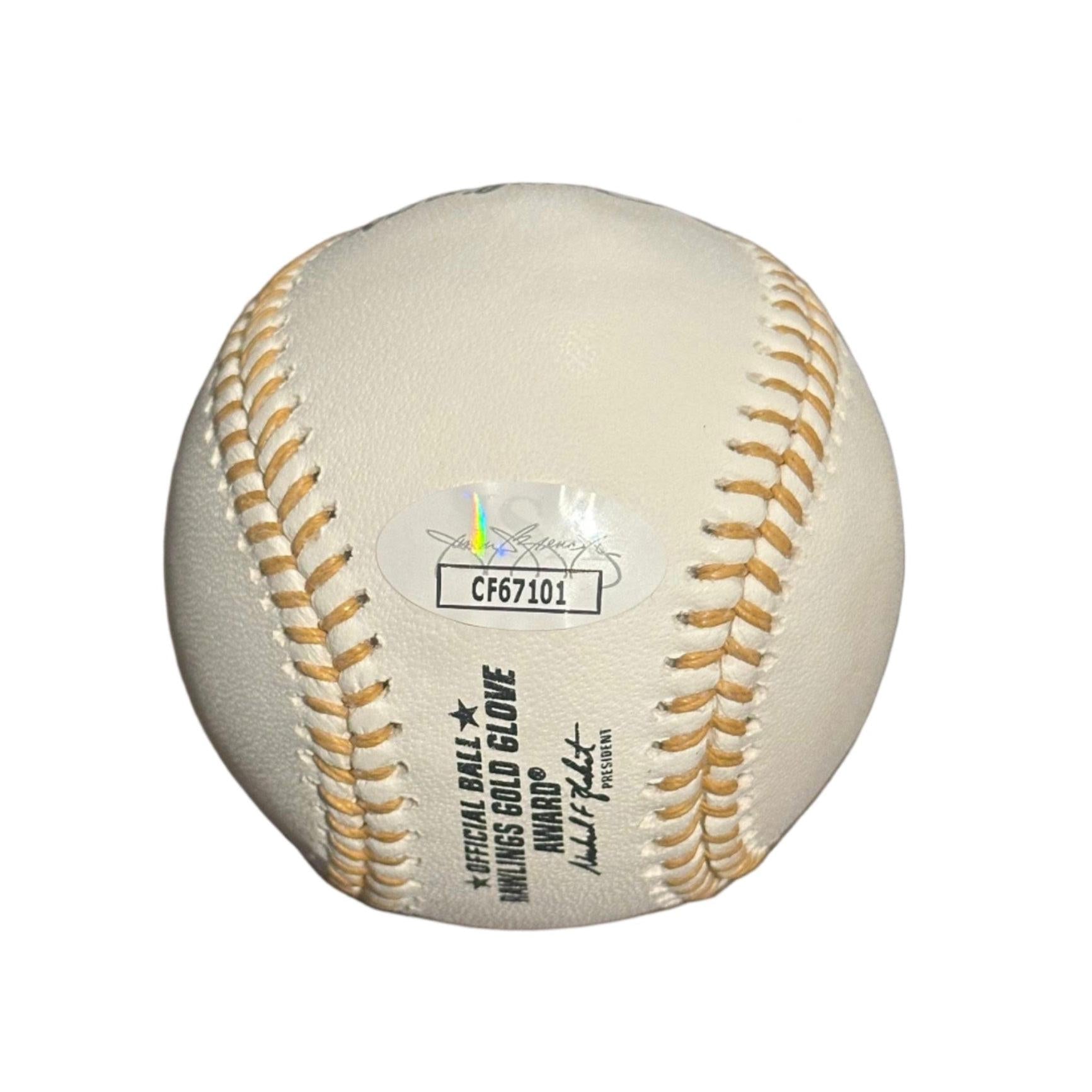 Andrew McCutchen Pittsburgh Pirates Autographed Gold Glove Award Baseball JSA-Right Off The Field