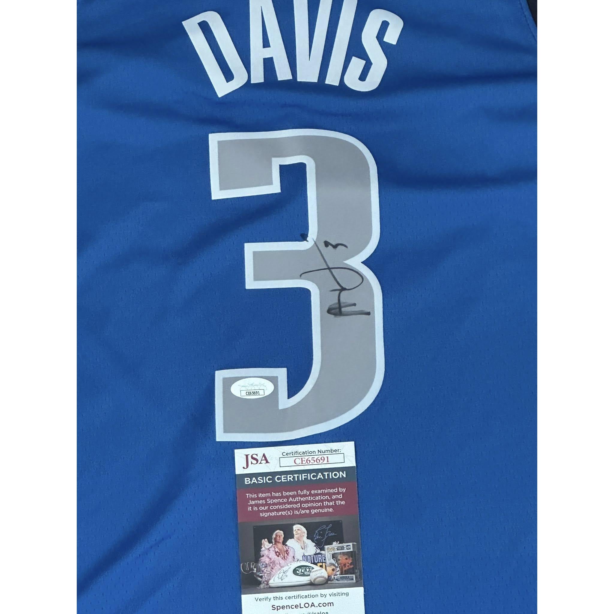 Anthony Davis Autographed Dallas Mavericks Jersey JSA COA-Right Off The Field
