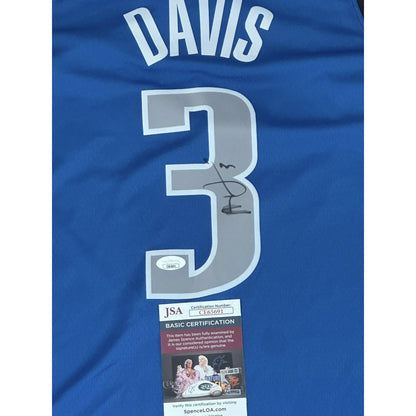 Anthony Davis Autographed Dallas Mavericks Jersey JSA COA-Right Off The Field