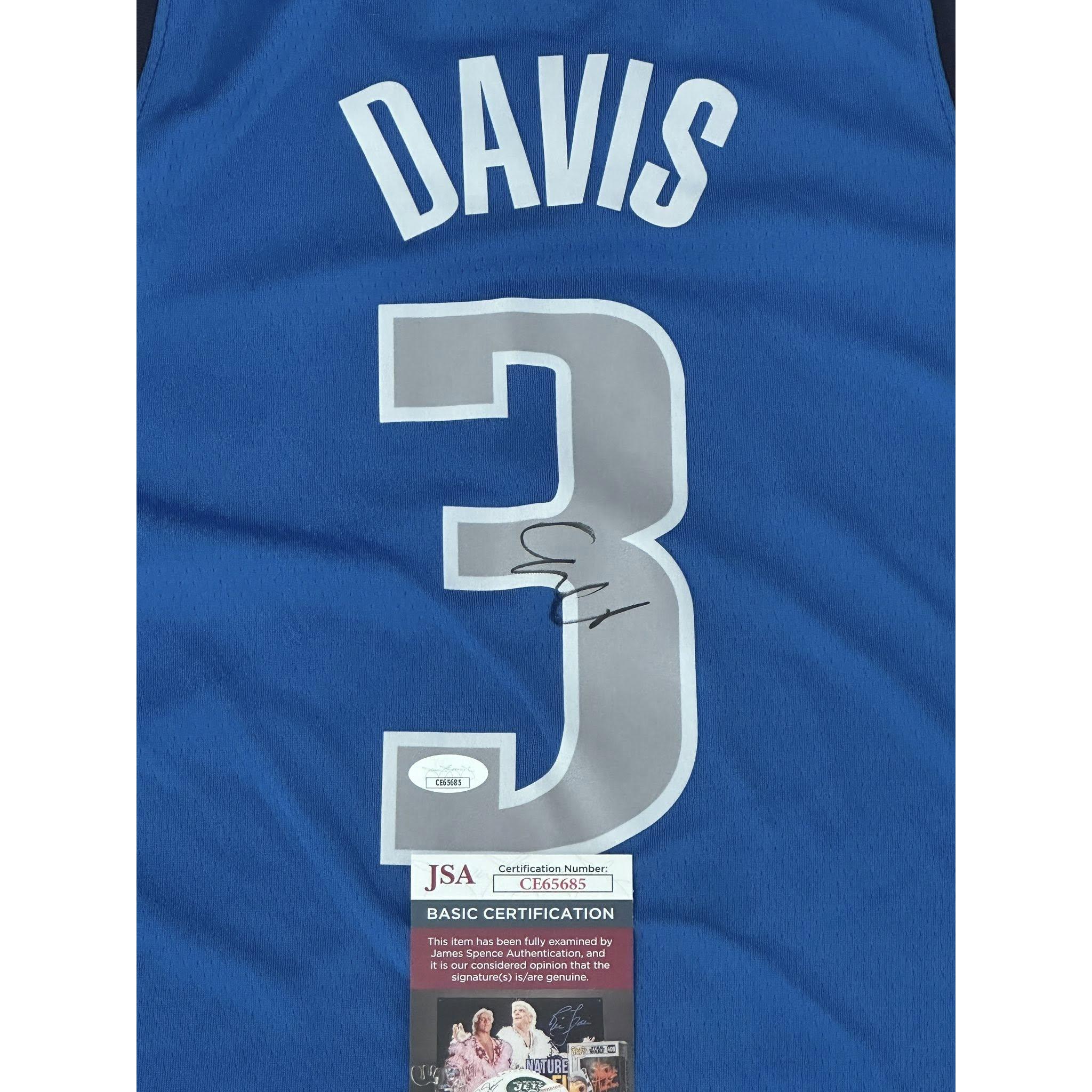 Anthony Davis Autographed Dallas Mavericks Jersey JSA COA-Right Off The Field