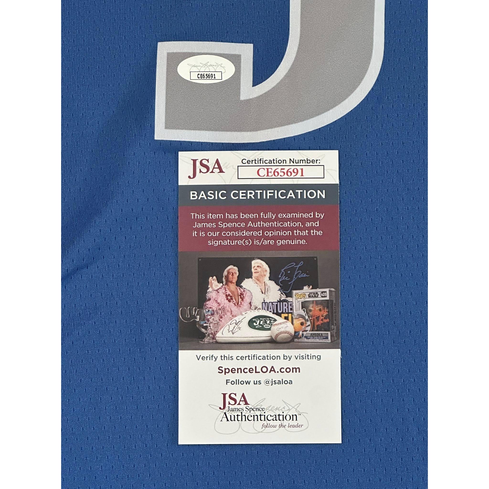 Anthony Davis Autographed Dallas Mavericks Jersey JSA COA-Right Off The Field