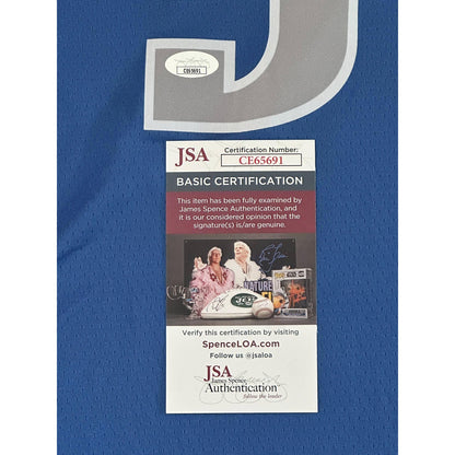 Anthony Davis Autographed Dallas Mavericks Jersey JSA COA-Right Off The Field