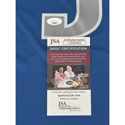 Anthony Davis Autographed Dallas Mavericks Jersey JSA COA-Right Off The Field