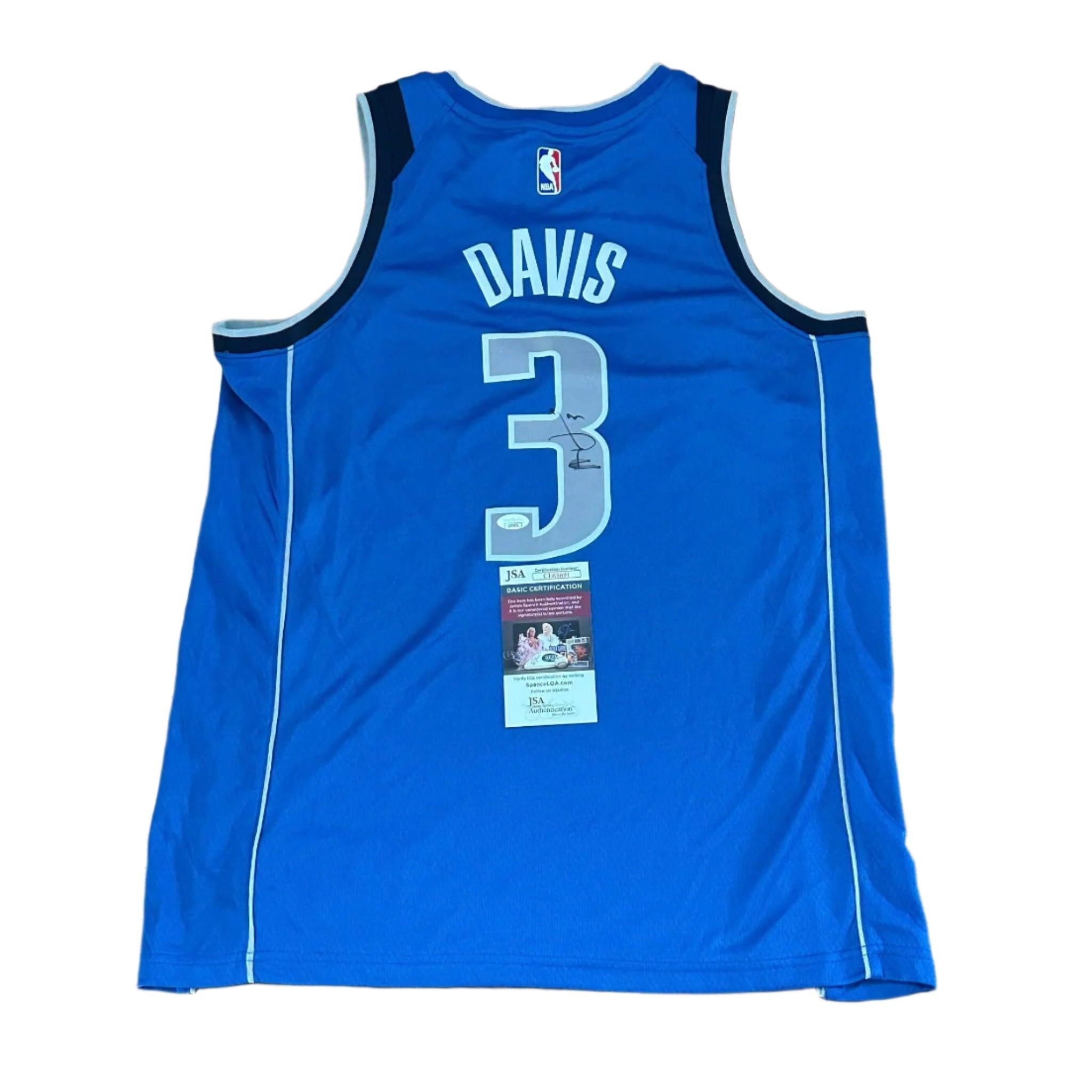 Anthony Davis Autographed Dallas Mavericks Jersey JSA COA-Right Off The Field