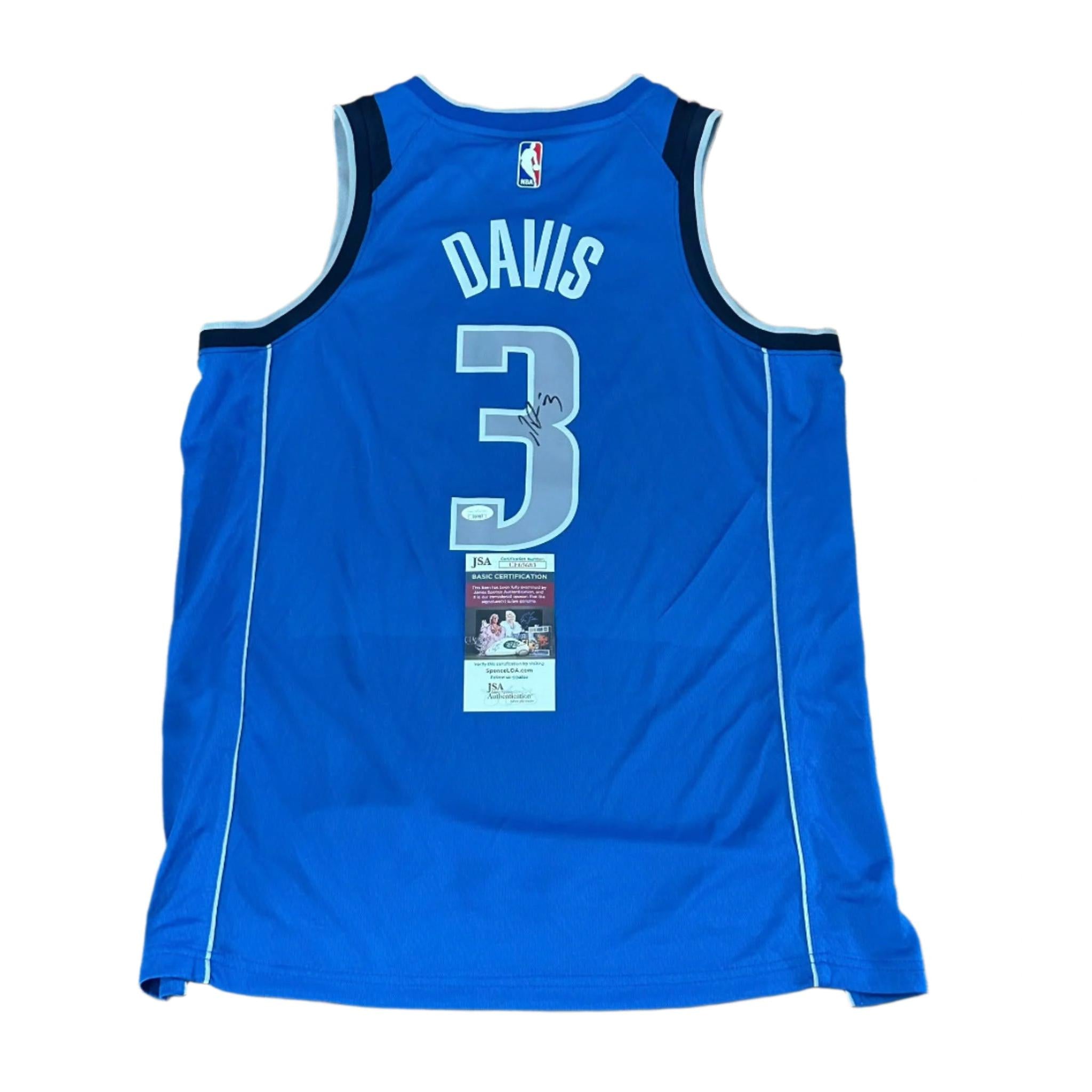 Anthony Davis Autographed Dallas Mavericks Jersey JSA COA-Right Off The Field