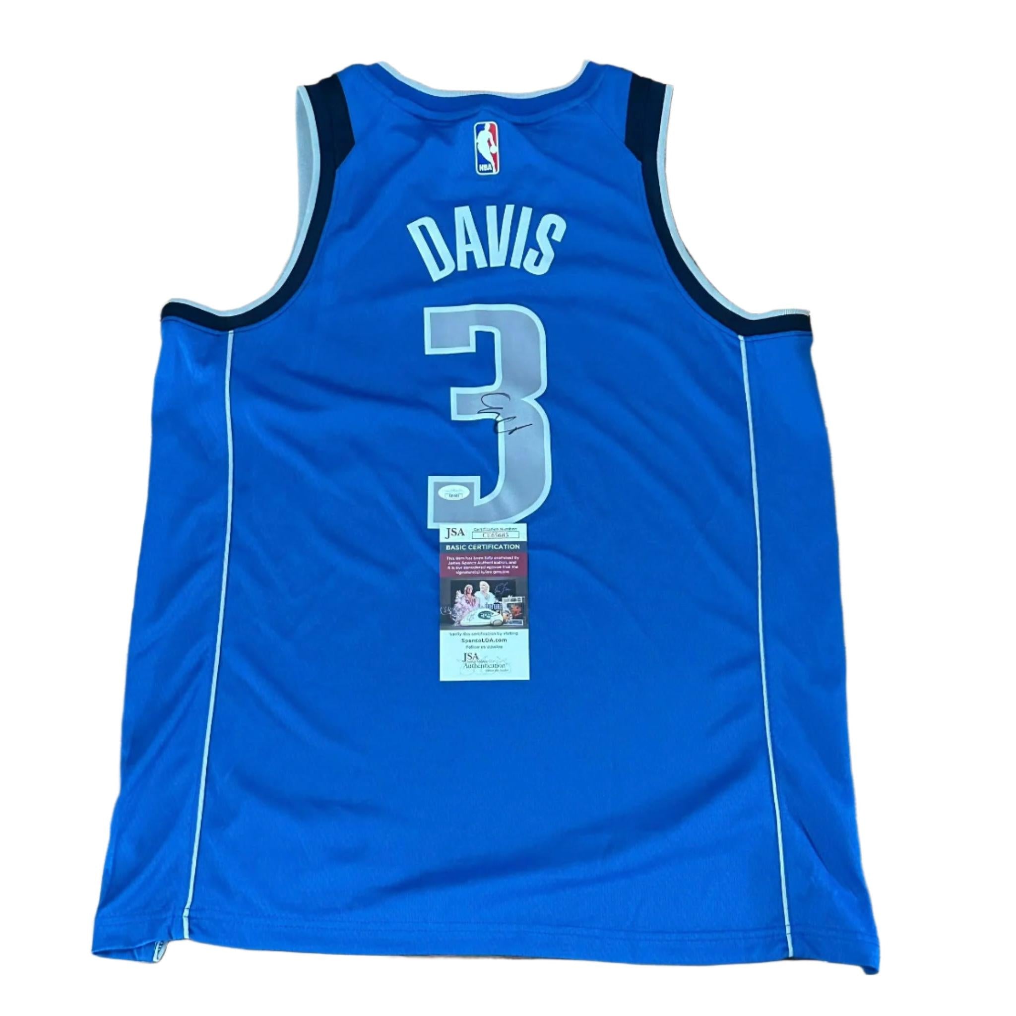 Anthony Davis Autographed Dallas Mavericks Jersey JSA COA-Right Off The Field