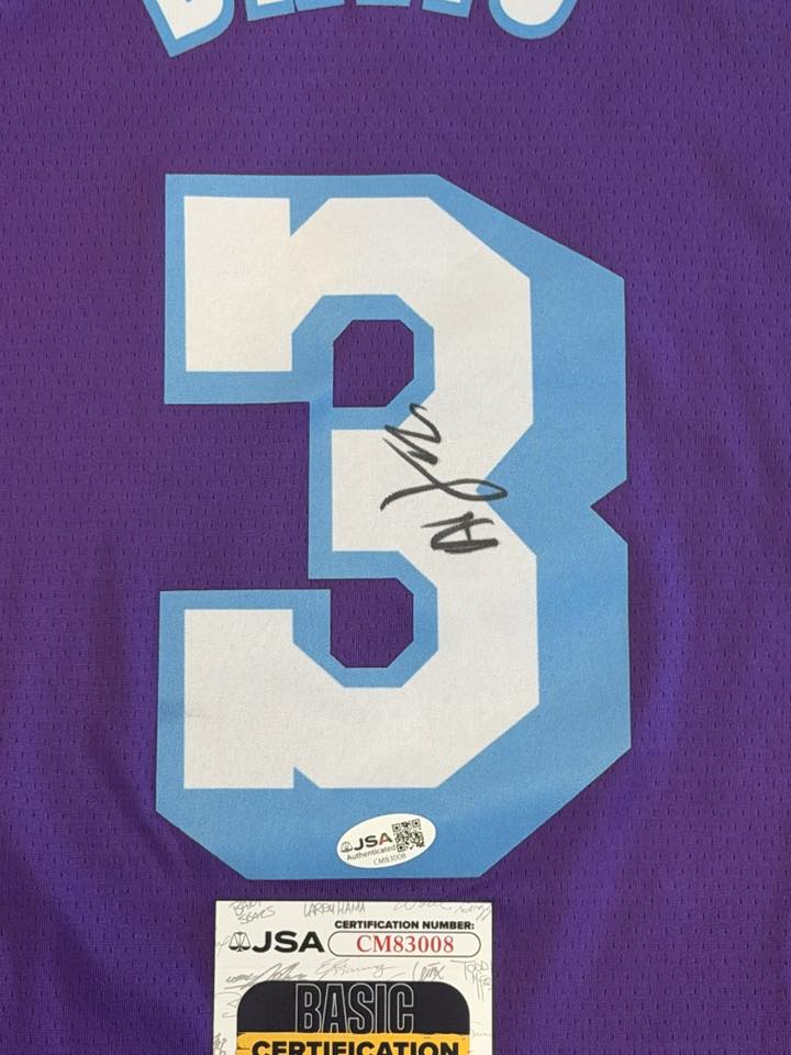 Anthony Davis Signed Autographed Los Angeles Lakers Jersey JSA COA-Right Off The Field
