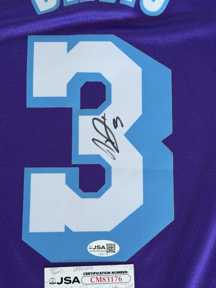 Anthony Davis Signed Autographed Los Angeles Lakers Jersey JSA COA-Right Off The Field