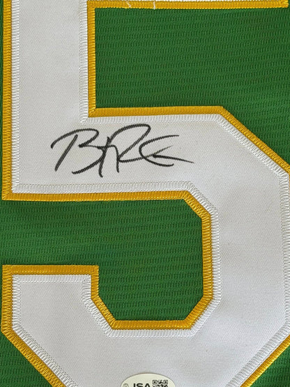 Brent Rooker Autographed Oakland Athletics Jersey JSA COA-Right Off The Field