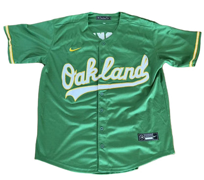 Brent Rooker Autographed Oakland Athletics Jersey JSA COA-Right Off The Field