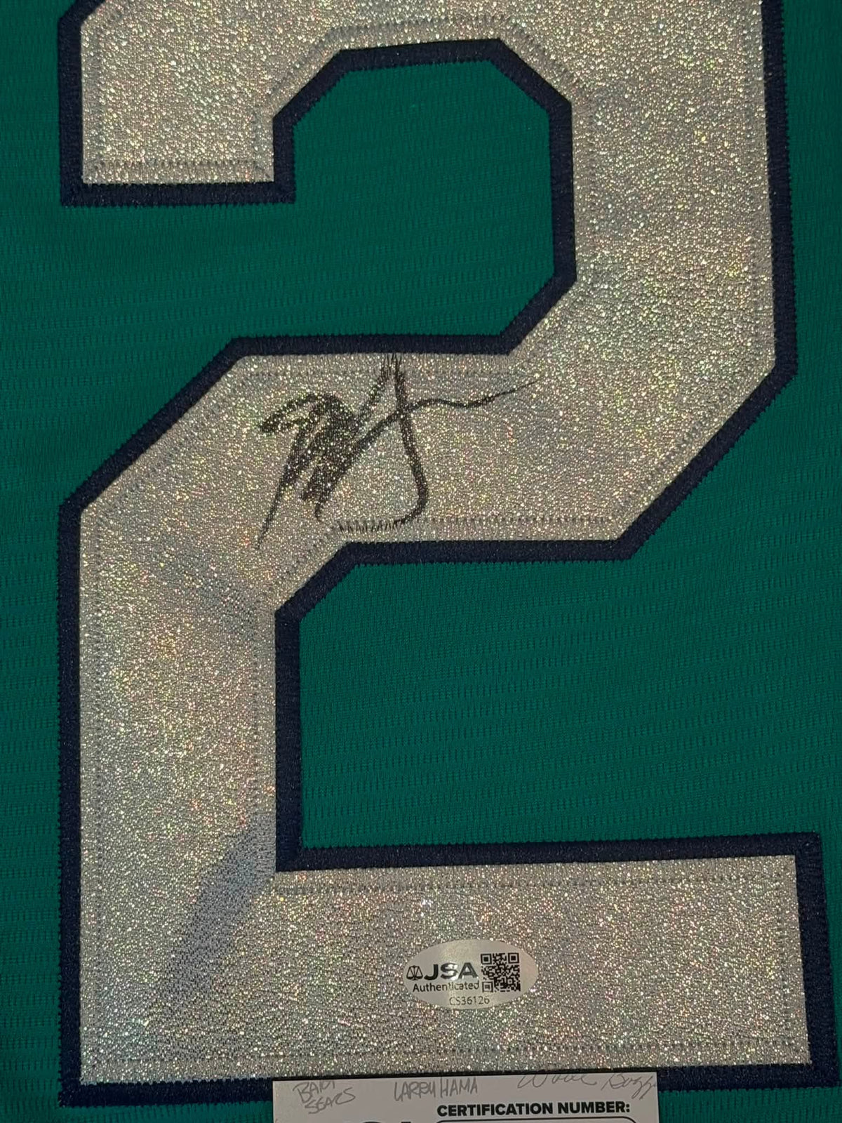 Bryan Woo Signed Autographed Seattle Mariners Jersey JSA COA-Right Off The Field