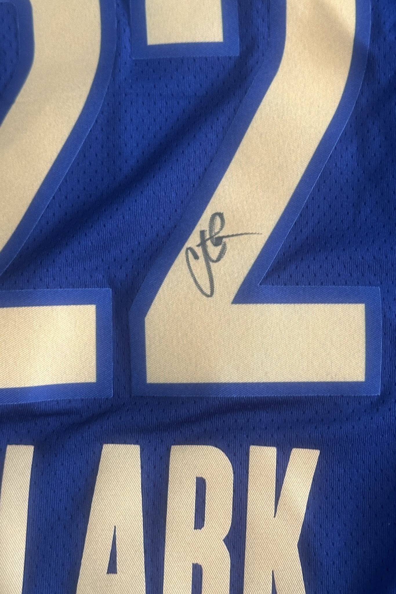 Caitlin Clark Autographed Indiana Fever Jersey JSA LOA-Right Off The Field