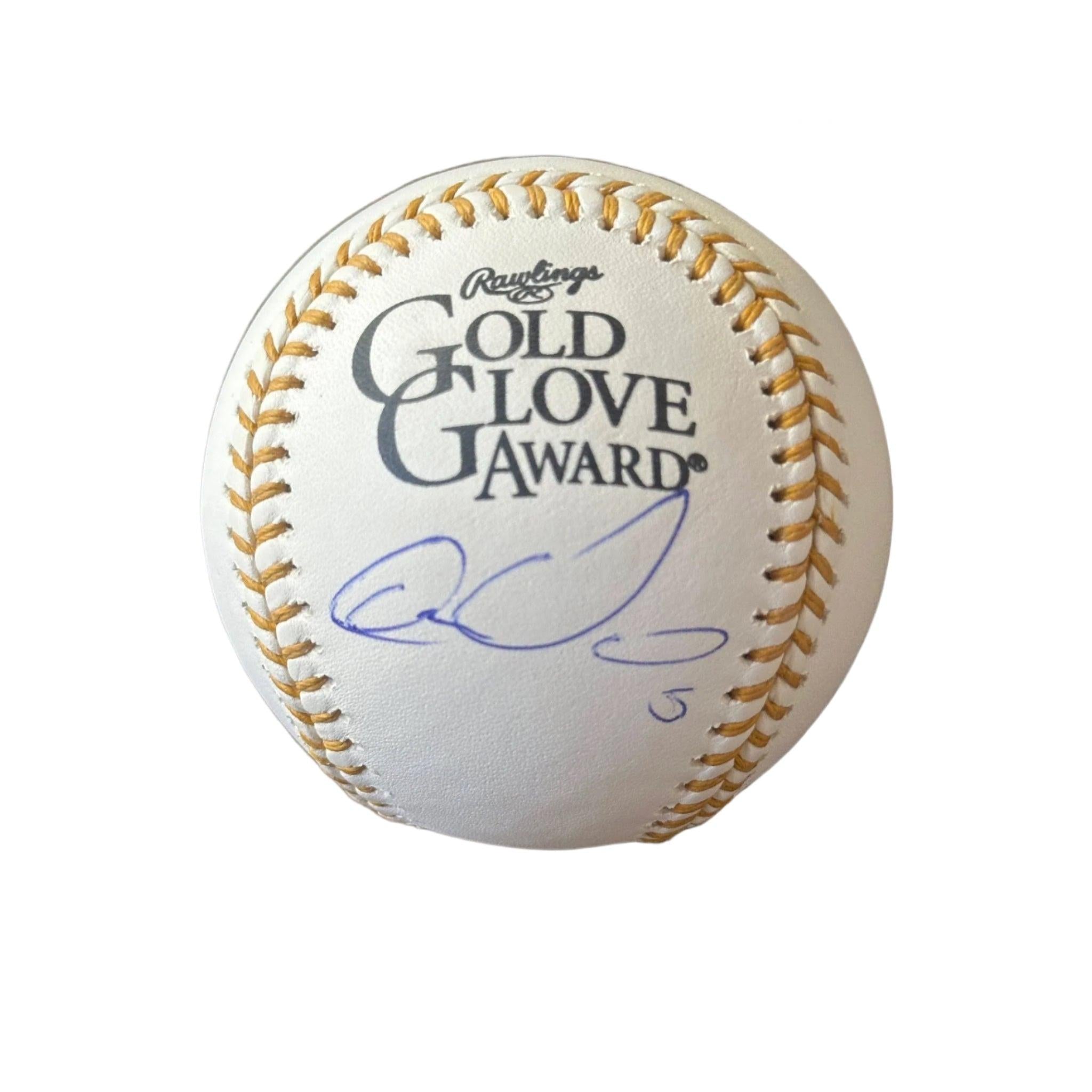 Carlos Gonzalez Colorado Rockies Autographed Gold Glove Award Baseball-Right Off The Field
