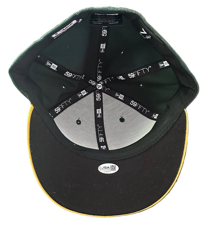 Chris Pratt Moneyball Autographed Oakland A's Authentic On-Field Hat JSA COA-Right Off The Field