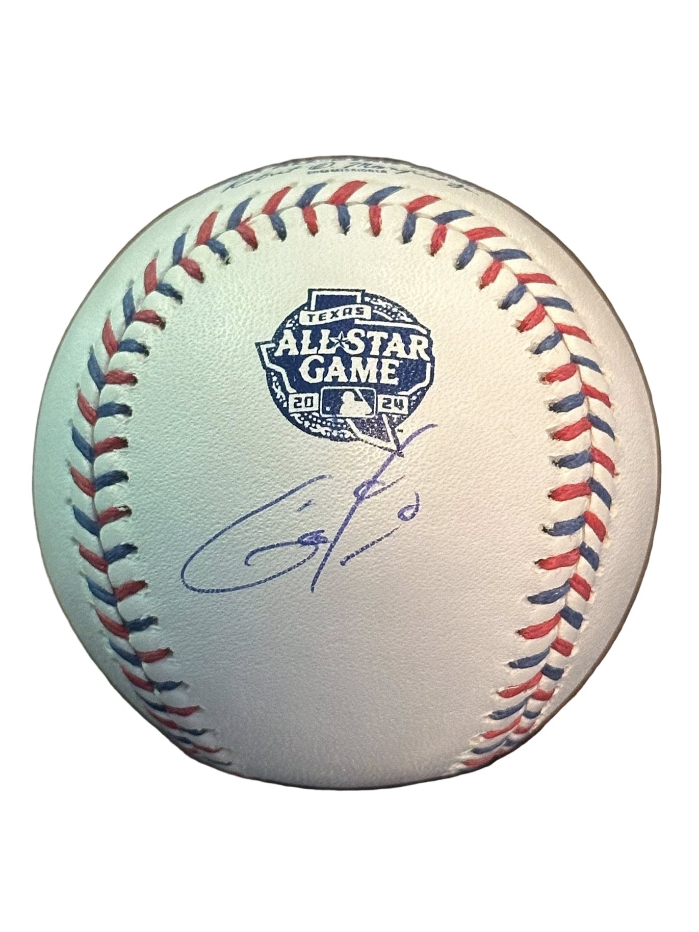 Christian Yelich Autographed 2024 All Star Game Baseball JSA COA Brewers-Right Off The Field