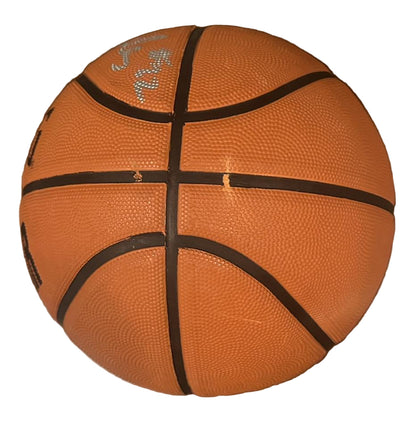 Clyde Drexler Autographed Spalding Basketball JSA LOA Portland Trail-Blazers-Right Off The Field