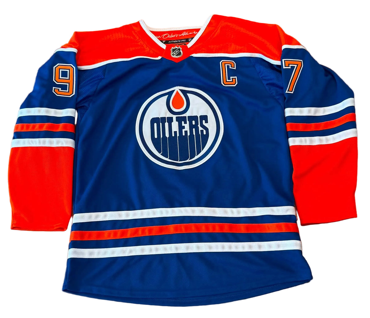 Connor McDavid Signed Autographed Edmonton Oilers Jersey JSA LOA-Right Off The Field