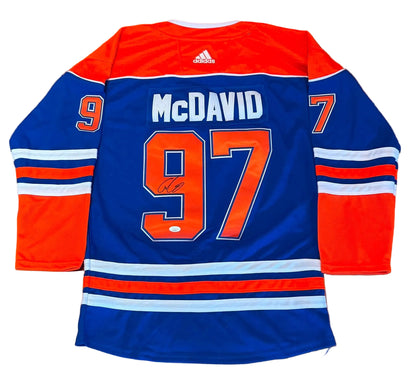 Connor McDavid Signed Autographed Edmonton Oilers Jersey JSA LOA-Right Off The Field
