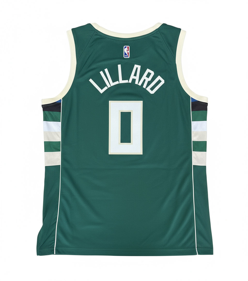 Damian Lillard Milwaukee Bucks Jersey Size 52-Right Off The Field